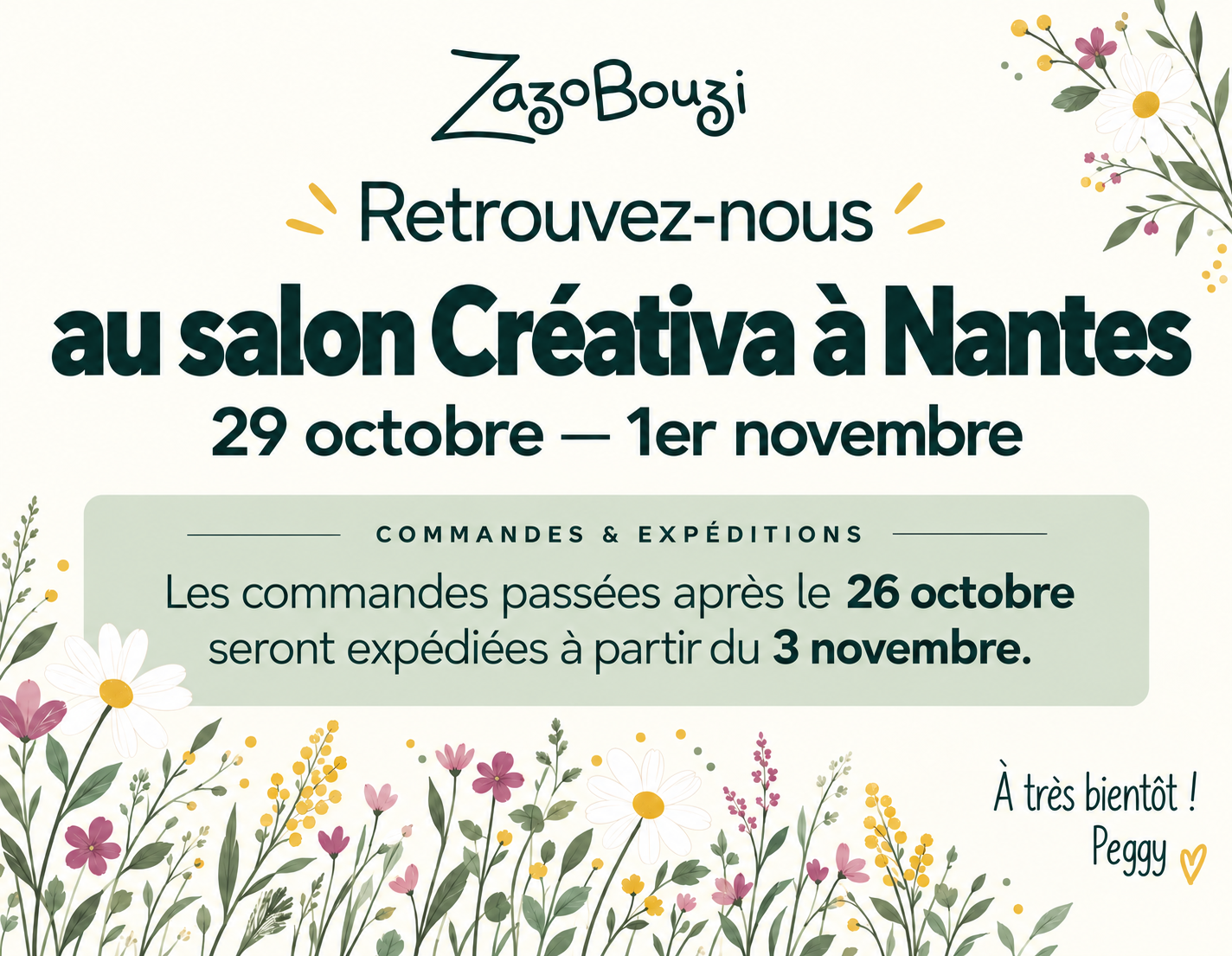 Affiche florale creativa a nantes 1