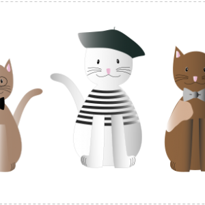 Chats personnages 2