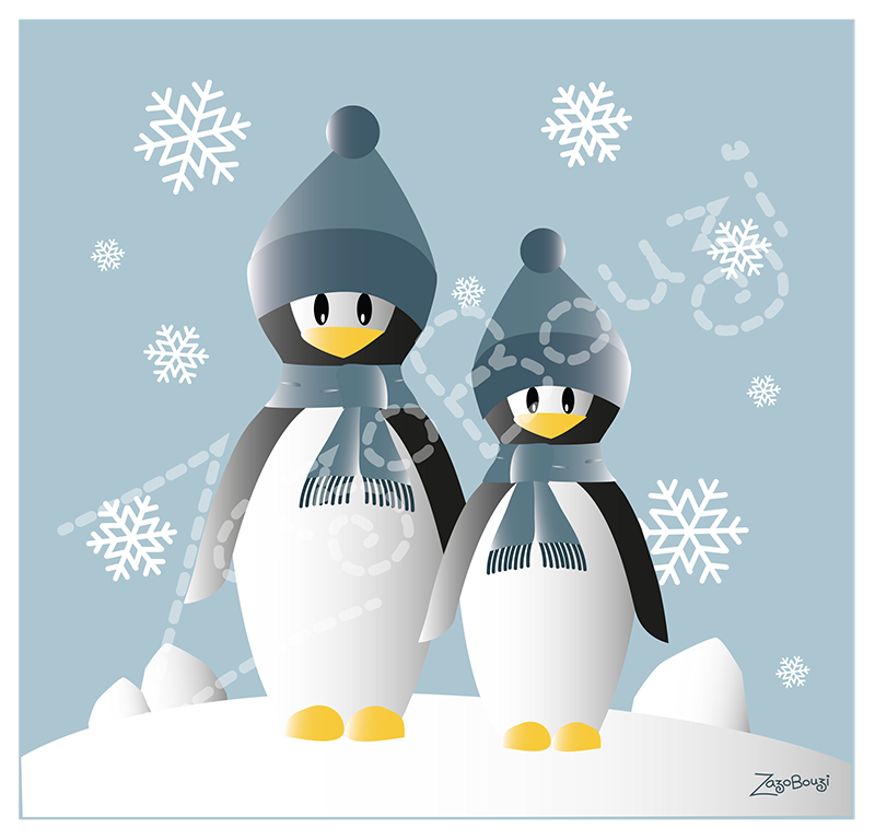 Coupon pingouins