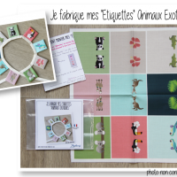 Etiquettes animaux exotique kit