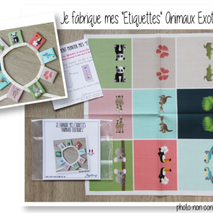 Etiquettes animaux exotique kit