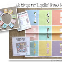 Etiquettes animaux ferme kit