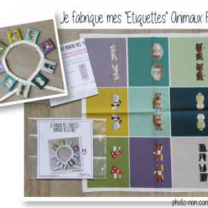 Etiquettes animaux foret kit