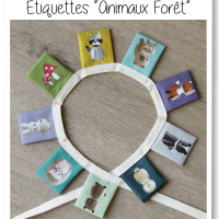 Etiquettes animaux foret