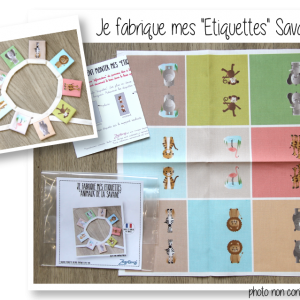 Etiquettes animaux savane kit