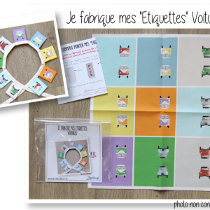 Etiquettes animaux voitures kit