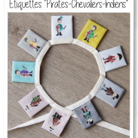 Etiquettes pirates chevaliers indiens