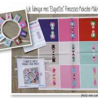 Etiquettes princesses kokeshis matriochkas kit