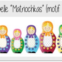 Kit ribambelle matriochkas 3