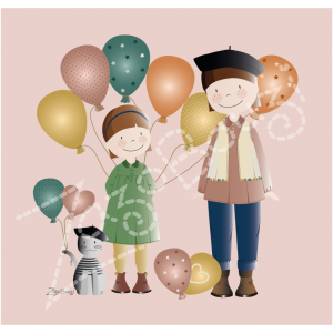 Petit coupon filles ballons