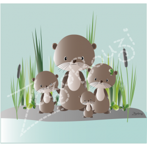 Petit coupon loutres x4