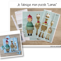 Photo kit puzzle lamas