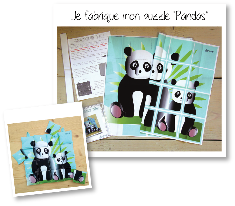 Photo kit puzzle pandas 2