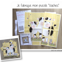 Photo kit puzzle vaches