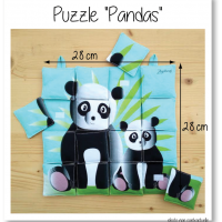 Photo puzzle pandas